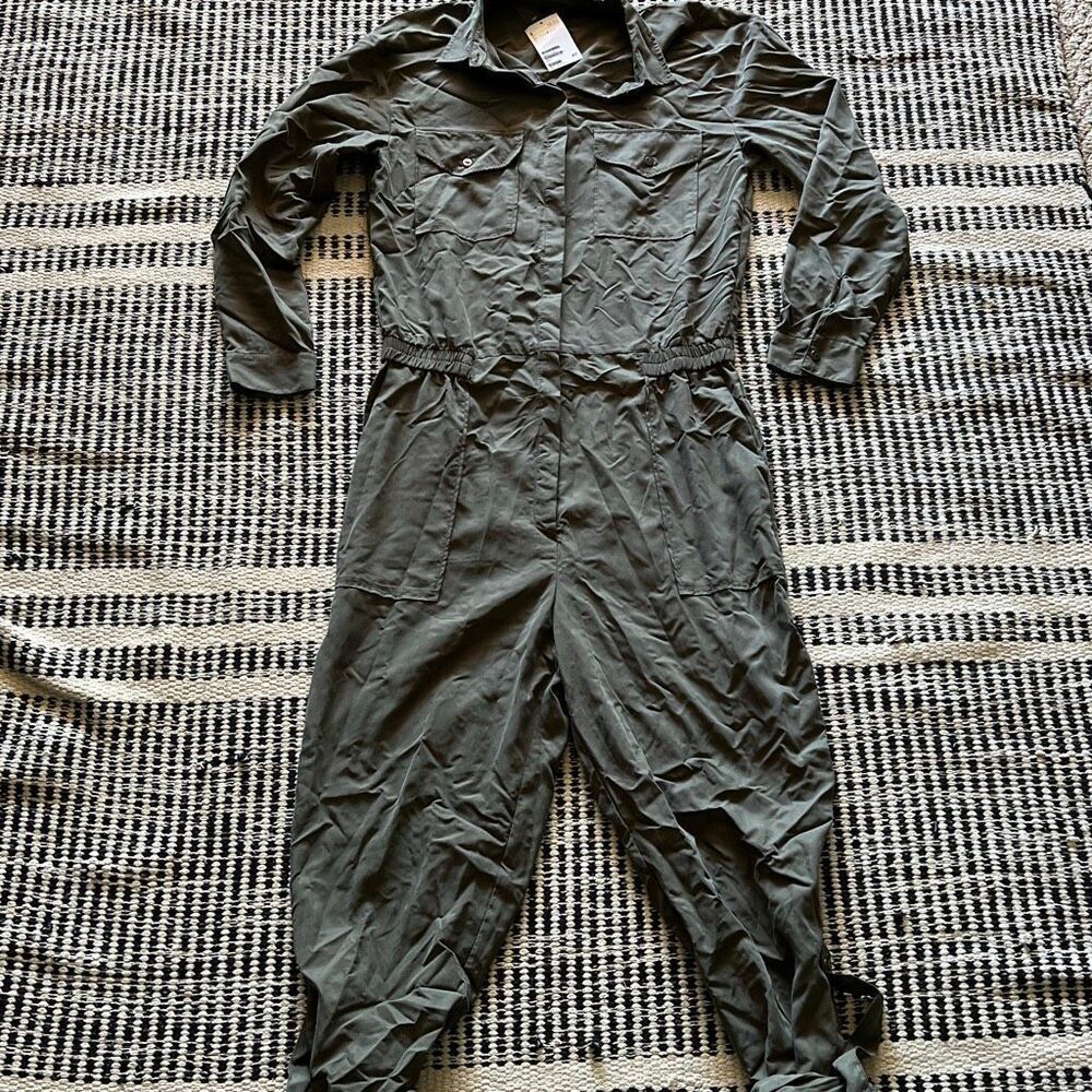 H&M Size 8 Olive Green Jumpsuit NWT